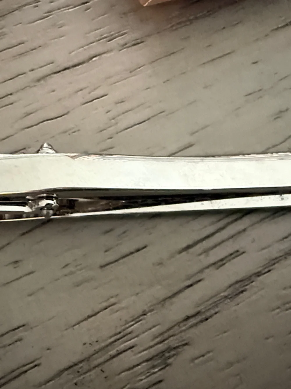Louis Vuitton Silver Metal Tie Bar - Silver Finish